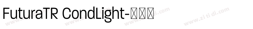 FuturaTR CondLight字体转换